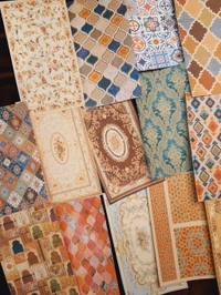 Arabic Pattern Papers - 4 X 2.3 Inches