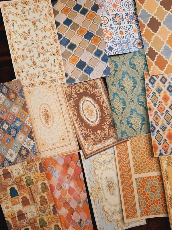 Arabic Pattern Papers - 4 X 2.3 Inches