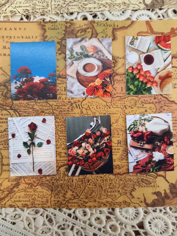Red Aesthetic Photo Stickers - 4.5cm X 3.5cm