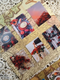Red Aesthetic Photo Stickers - 4.5cm X 3.5cm