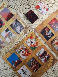 Red Aesthetic Photo Stickers - 4.5cm X 3.5cm