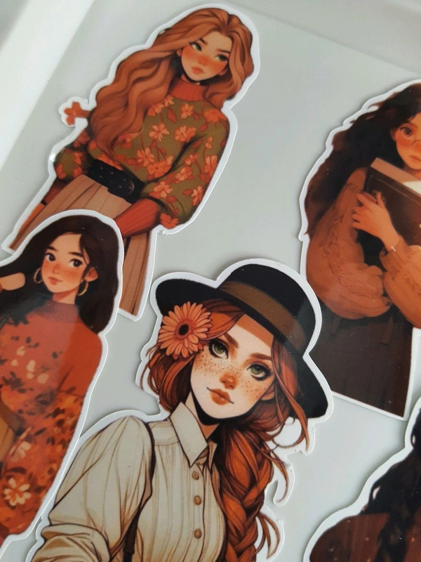 Dreamy Girls Die Cut Stickers - Clear