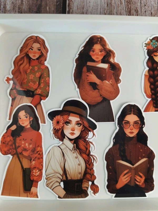 Dreamy Girls Die Cut Stickers - Clear