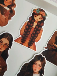 Dreamy Girls Die Cut Stickers - Clear