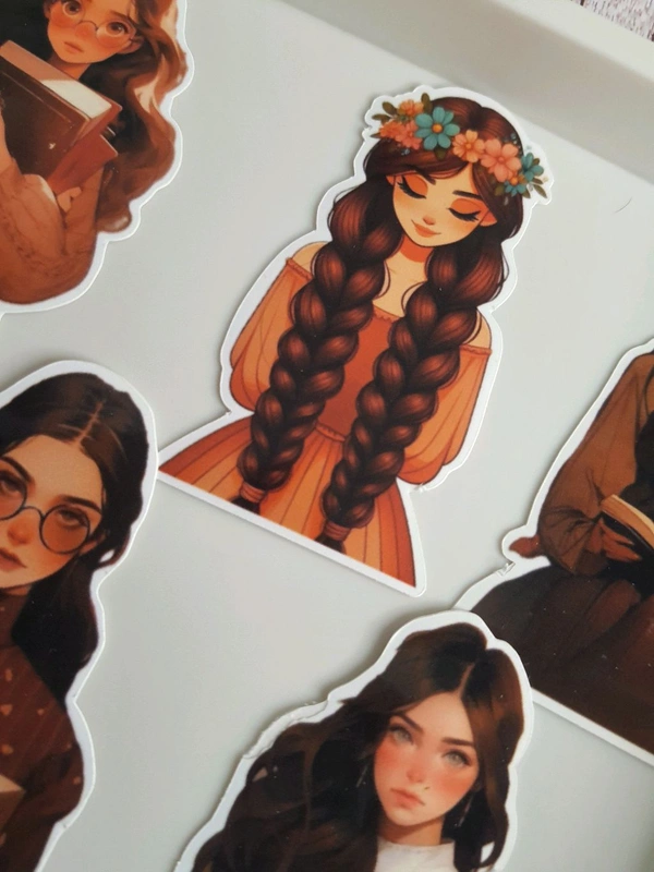 Dreamy Girls Die Cut Stickers - Clear
