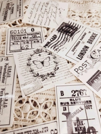 Retro Ink Ensemble Stickers - Clear