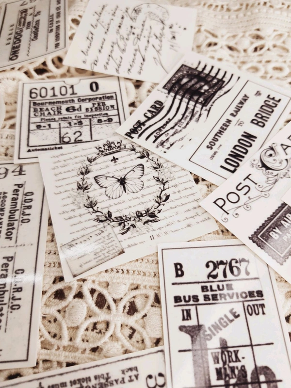 Retro Ink Ensemble Stickers - Clear