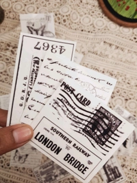 Retro Ink Ensemble Stickers - Clear