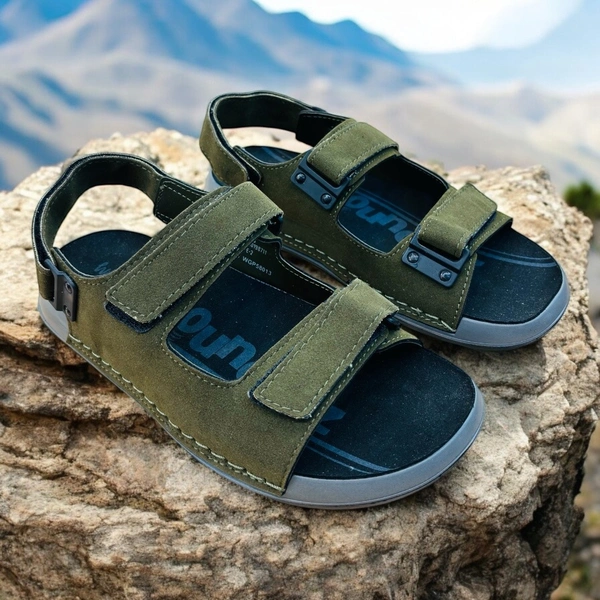 Walkaroo  Formal Sandal ( WGP 58013 ) - 9, OLIVE