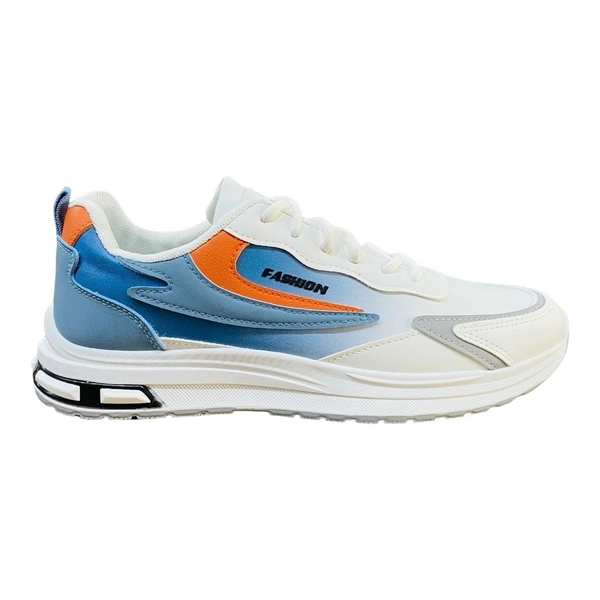 D.PORT Casual Trainers Sneakers [ SK - 104 ] - 8, BLUE & WHITE