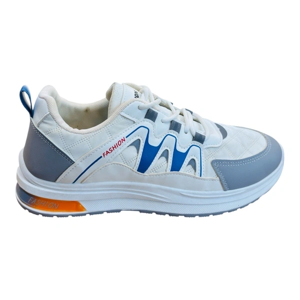 FASHION Casual Trainers Sneakers [ SK - 113 ] - 8, BLUE & WHITE