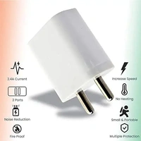 REALME CHARGER REDMI CHARGER SAMSUNG CHARGER NARZO CHARGER OPPO CHARGER Mobile Charger Dual Port 12Watt 2.4 Amp Universal All mobile supported Without Cable Fast Charger Realme 2 Pro, Realme 3, Realme 3 Pro, Realme 3i, Realme C1 Original Adapter Like Fast Charger, Android Smartphone Charger Fast Charger