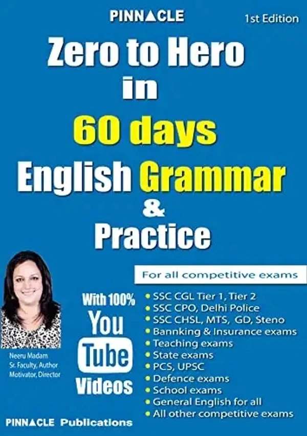 Pinnacle Publications 60 Days English Grammar I English Medium I Neeru Madam