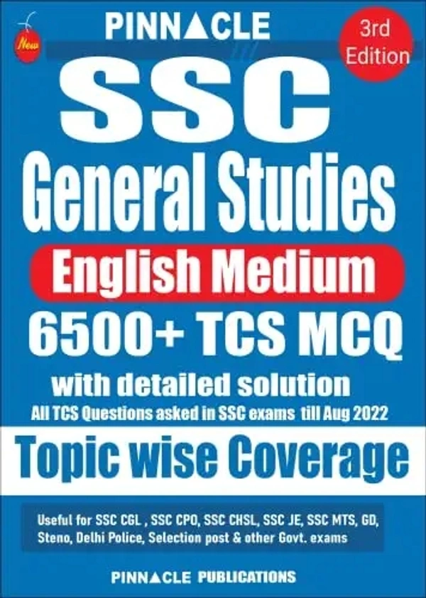 SSC General Studies 6500 Chapter wise English medium 3rd edition