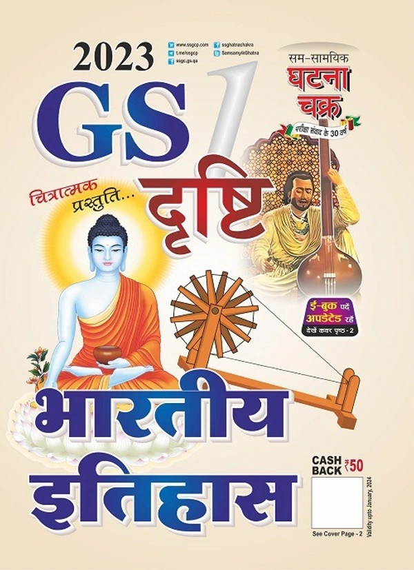 GS दृष्टि भाग-1 भारतीय इतिहास 2023 (2313-D)