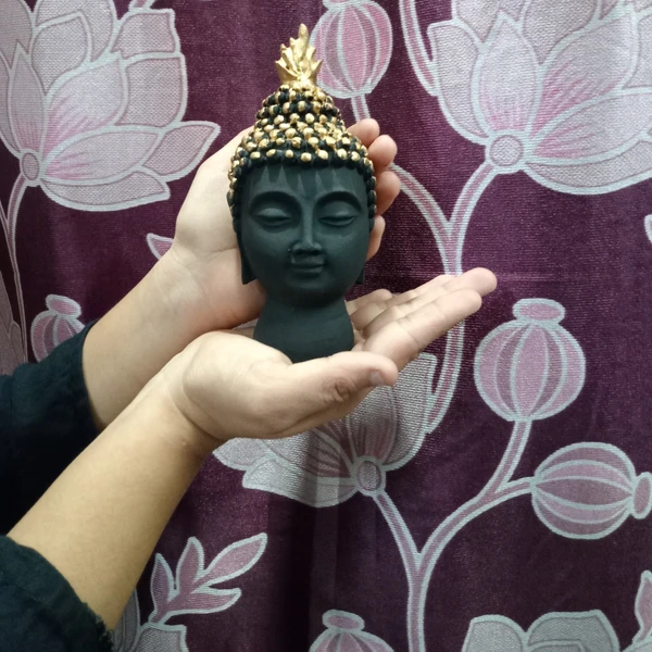 YoungRize Gautam Buddha Face Mini Idol - Black