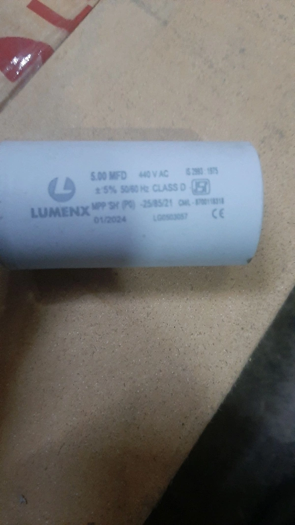 lumnex 5 mfd capacitor isi 
