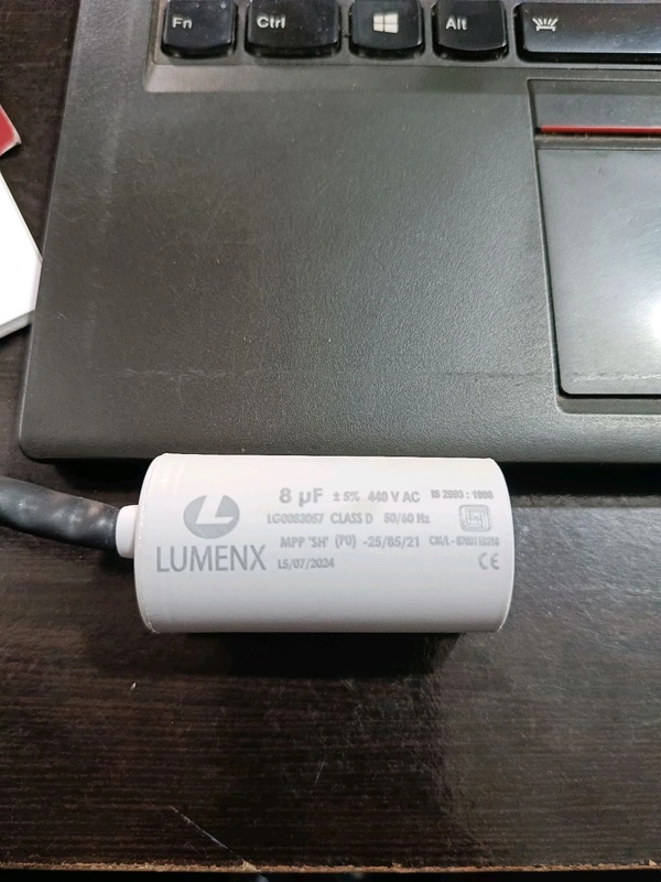 lumnex 8 mfd capacitor isi 