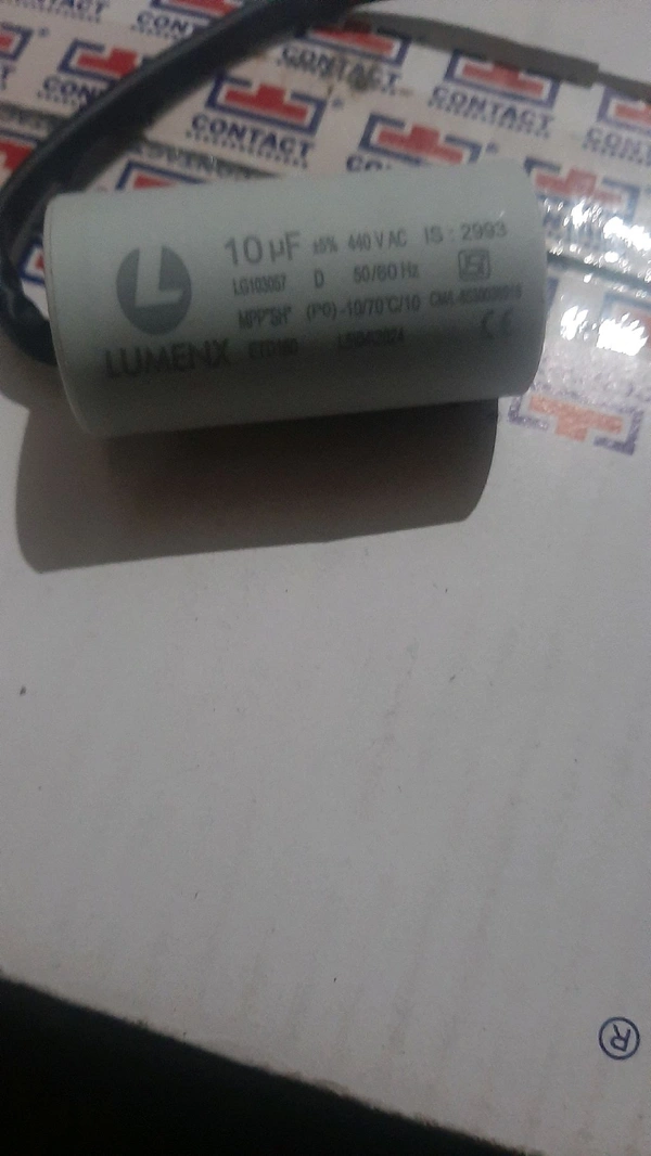 lumnex 10 mfd capacitor isi 