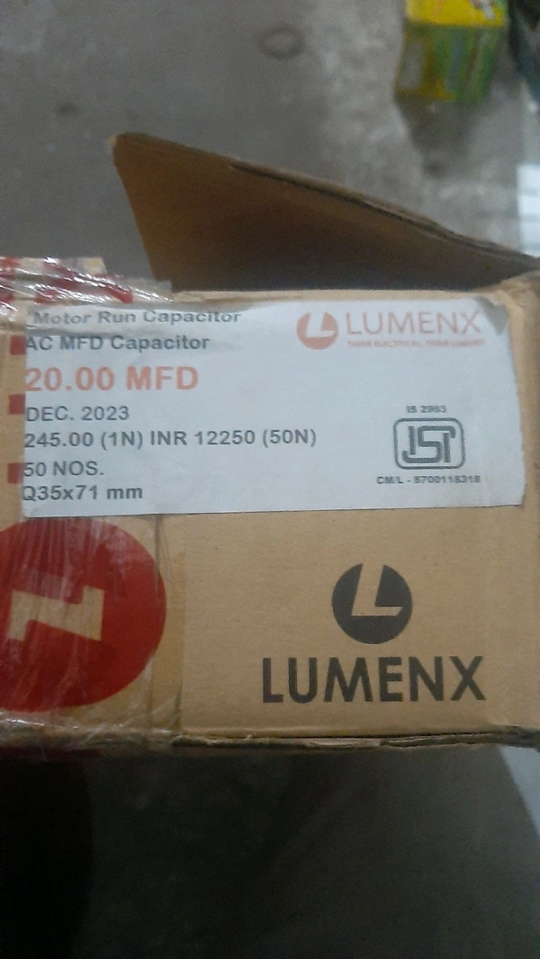 lumnex 20 mfd capacitor isi