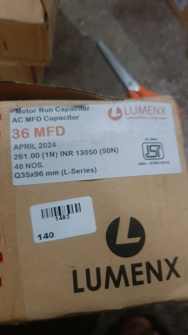 lumnex 36 mfd capacitor isi panel size