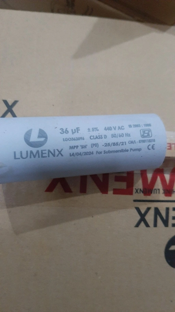 lumnex 36 mfd capacitor isi panel size