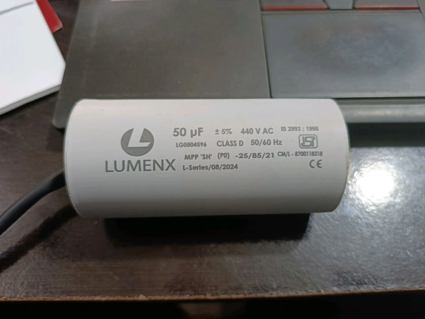 lumnex 50 mfd capacitor isi panel size 