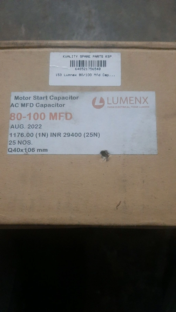 lumnex 80/100 mfd capacitor