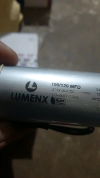 lumnex 100/120 mfd capacitor 