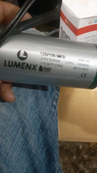 lumnex 120/150 mfd capacitor 