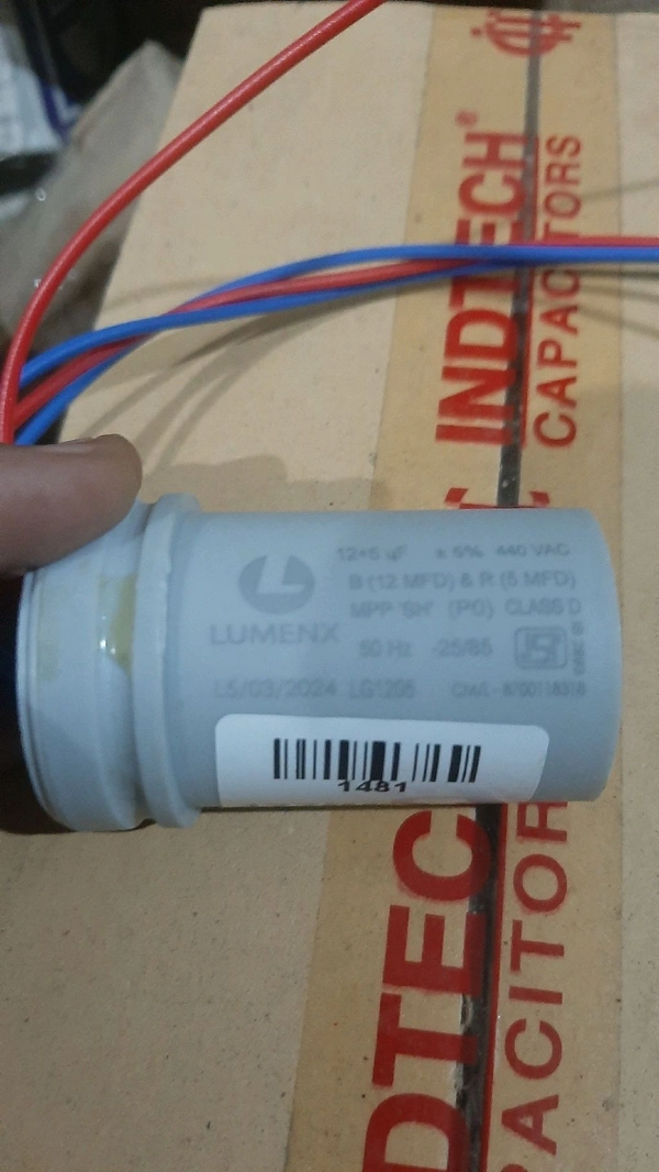 lumnex 12+5 mfd w/m capacitor 