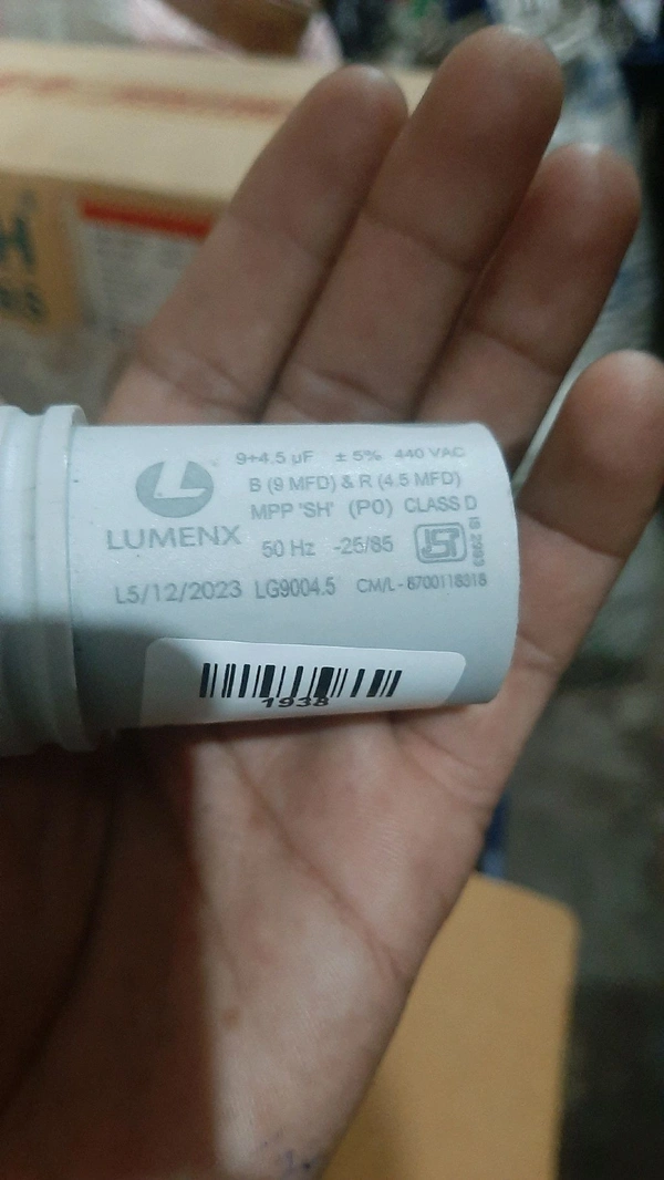 lumnex 9+4.5 mfd w/m capacitor 