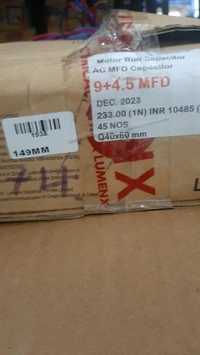 lumnex 9+4.5 mfd w/m capacitor 