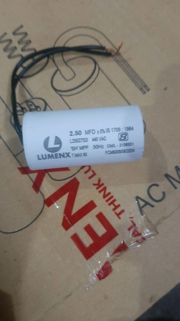 lumnex 2.5 mfd capacitor isi