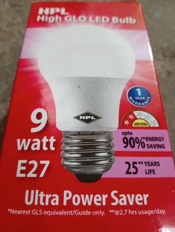 hpl 9e led bulb ww hpl warm whight 9w bulb