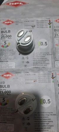 0.5w led bulb yellow hpl