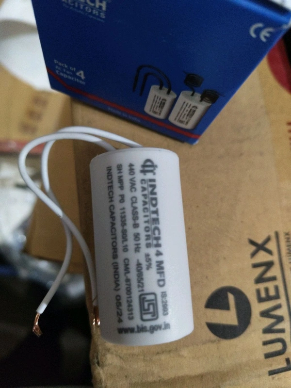 inditech 4 Mfd Inditech Capacitor 28/52 Hd isi