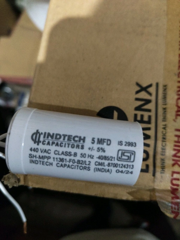 inditech 5 Mfd Inditech Capacitor 30/55
