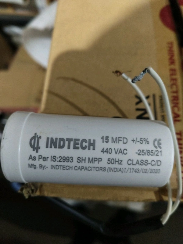 15 Mfd Inditech Capacitor 