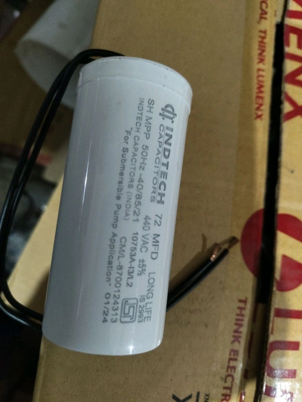 inditech 72 Mfd 440V 45/95 Inditech Capacitor 