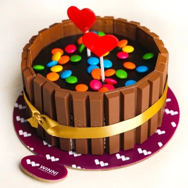 KitKat And Gems Cake