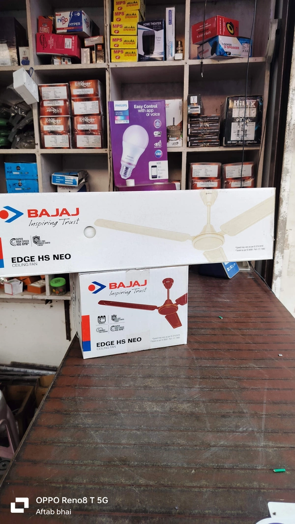 BAJAJ Ceiling Fan Edge HS Neo 1200mm. 3 Blade - White, 48"