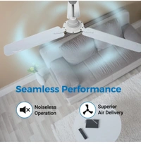 BAJAJ Ceiling Fan Edge HS EE Neo 1200mm. 3 Blade - Brown, 48"