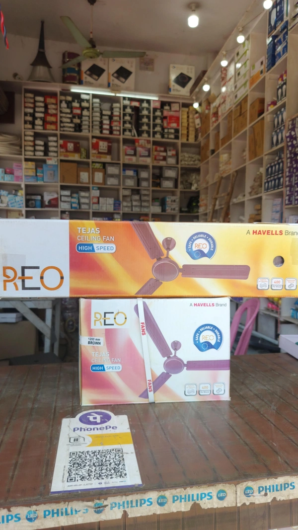 Havells (REO) REO Ceiling Fan (Havells) 1200mm 3 Blade - Brown, 48"