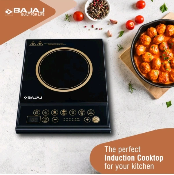 BAJAJ BUILT FOR LIFE Bajaj Induction ICX . 1 Year Home Services Warranty  - Black, 1900 Watt