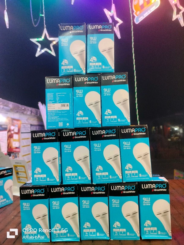GreatWhite  Emergency LED BULB 9W Ac/Dc GreatWhite  - White, 9W