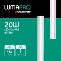 GreatWhite  Batten LED Tubelight GreatWhite 20W - White, 20W