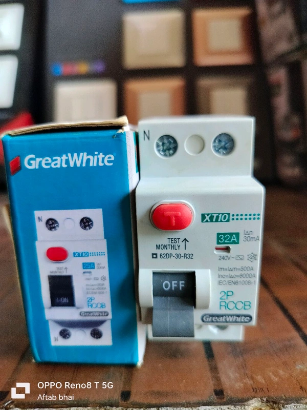 GreatWhite  RCCB GreatWhite 32Amp XT10 - Cornflower Blue, 32 Amp