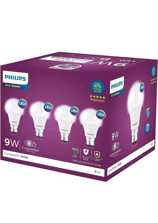 Philips  LED BULB PHILIPS 9W  - White, 40W