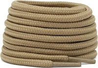 GRAH SANGRAH® (2 Pair) Shoelaces for Thick Round Climbing, Hiking, Boot, Running, Sport Shoes Laces - 120 CM, Cream